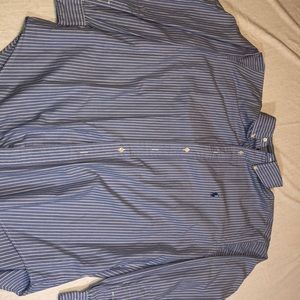 Polo Ralph Lauren XL Blue Striped Dress Shirt